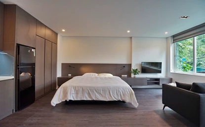 Lovely And Subtle Studio 201 With Balcony For Rent on Pho Duc Chinh, St. Ba Dinh