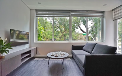 Stunning Studio 301 With Balcony For Rent At 124 Pho Duc Chinh, Ba Dinh