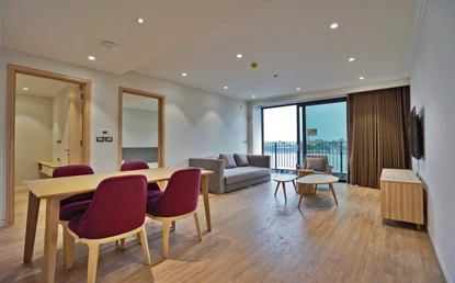 Amazing Lake View 2 Bedroom Apartment For Lease In Truc Bach, Ba Dinh