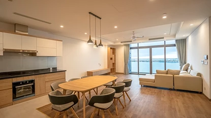 Luxury Living in a 4-Bedroom Apartment with Stunning West Lake Views at Sun Grand City, Tay Ho