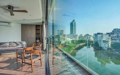 Modern 2-Bedroom Lake View Apartment for Rent in Truc Bach, Hanoi