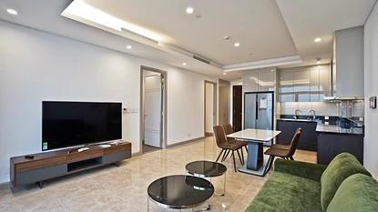 Beautiful 2 bedrooms apartment for rent in Sun Grand City Building, Thuy Khue, Tay Ho, Hanoi 