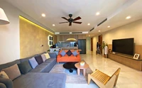 Modern furniture 3-bedroom apartment for rent in D'. Le Roi Soleil building, Tay Ho area