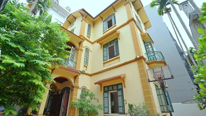 Garden villa with 4 bedrooms for rent in To Ngoc Van, Tay Ho, Hanoi