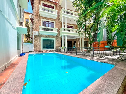 Spacious villa with private garden and swimming pool on To Ngoc Van Street, Tay Ho area
