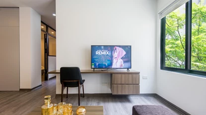 Stylish 1 bedroom apartment with green view for rent at Linh Lang, Ba Dinh