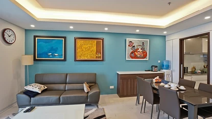 Hanoi Aqua Central 03 bedroom apartment for rent, 44 Yen Phu, Hanoi