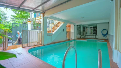 Beautiful 5 bedroom villa with swimming pool for rent in Dang Thai Mai, Tay Ho, Ha Noi