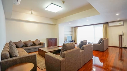 Delightful 3 bedroom apartment with a large balcony for rent near Opera House in Hoan Kiem, Hanoi