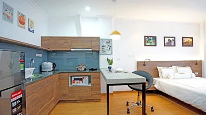 Open view and cozy 1 bedroom apartment for rent at Thi Sach, Hai Ba Trung