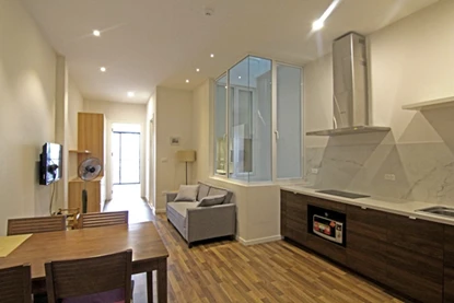 Bright 1 bedroom apartment with balcony for rent at Hai Ba Trung district