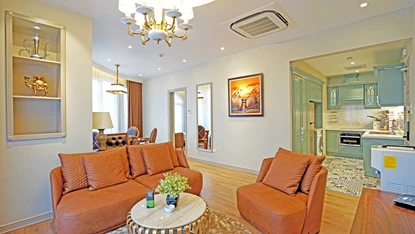 Luxurious and high end quality 2 bedroom apartment for rent in Hoa Ma, Hai Ba Trung district