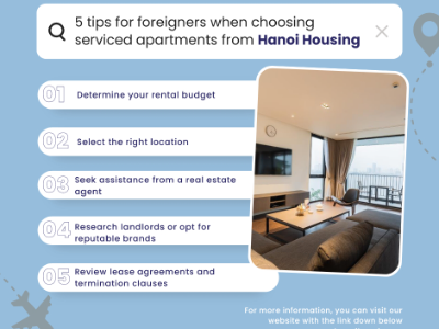 Here are 5 tips for foreigners when choosing serviced apartments from Hanoi Housing: