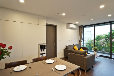 Bright and pretty one bedroom for rent in Tay Ho with nice balcony near the lake
