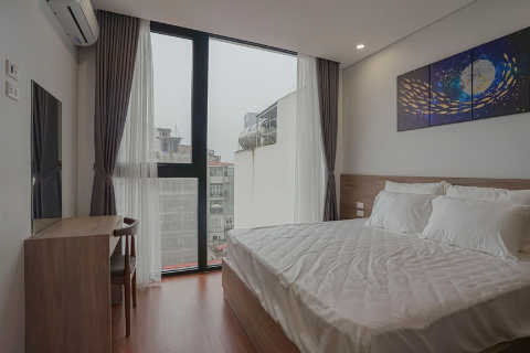 Nice and bright one bedroom with open view for rent in Tay Ho, Hanoi