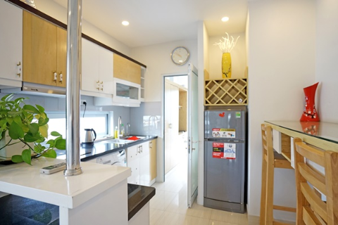 Lovely 2 bedroom apartment with a large balcony for rent in Hoan Kiem, Hanoi.
