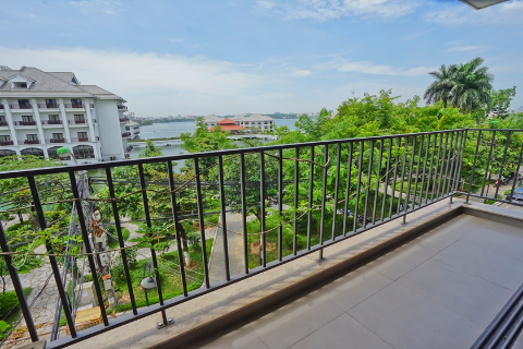 Lake view and modern 2 bedroom apartment for rent in Tay Ho, Hanoi