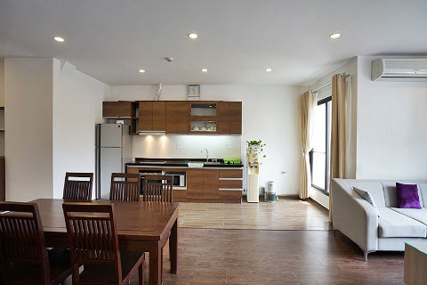 Spacious 2-bedroom apartment with a big balcony for rent on To Ngoc Van street, Tay Ho, Hanoi