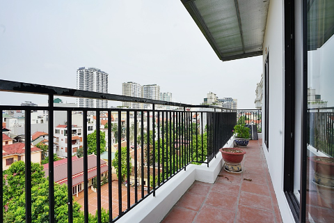 Spacious 2-bedroom apartment with a big balcony for rent on To Ngoc Van street, Tay Ho, Hanoi