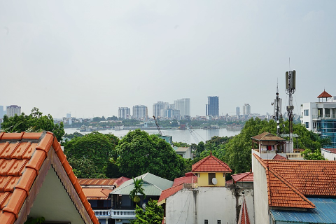 Spacious 2-bedroom apartment with a big balcony for rent on To Ngoc Van street, Tay Ho, Hanoi