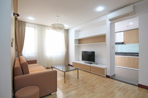 Spacious 2 bedroom apartment for rent on Pham Ngu Lao str., Hoan Kiem, Hanoi