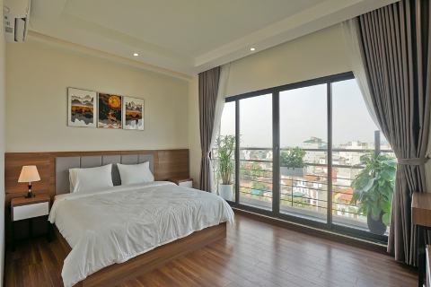 Stunning 4 bedroom apartment with lake view and modern design for rent on Xuan Dieu street, Tay Ho