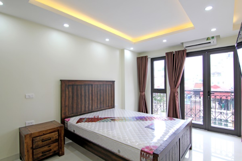 Bright 2 bedroom apartment for rent in Ton That Thiep street, Hanoi near Germany Embassy