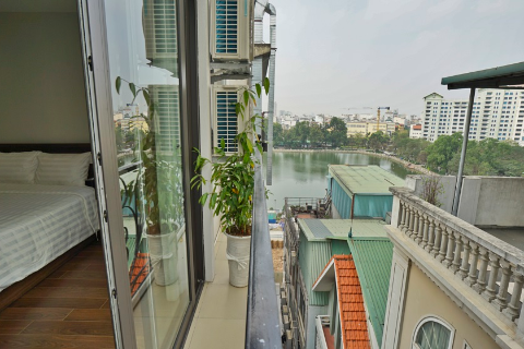 Cozy 1 bedroom apartment with lake view  for rent in Ba Dinh District