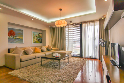 Luxurious 2 bedroom apartment with huge balcony for rent in Truc Bach, Ba Dinh