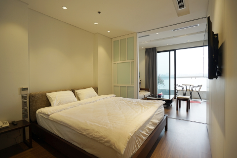 Lake view and modern 01 bedroom apartment for rent in Tay Ho, Hanoi