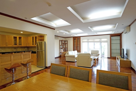 Spacious and elegant 3 bedroom serviced apartment for rent in Hoan Kiem, Hanoi