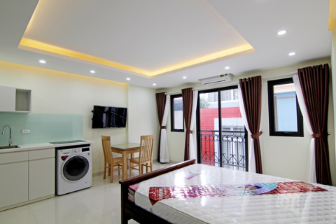 Bbrand new studio apartment for rent near German Embassy on Tran Phu street, Ba Dinh, Hanoi