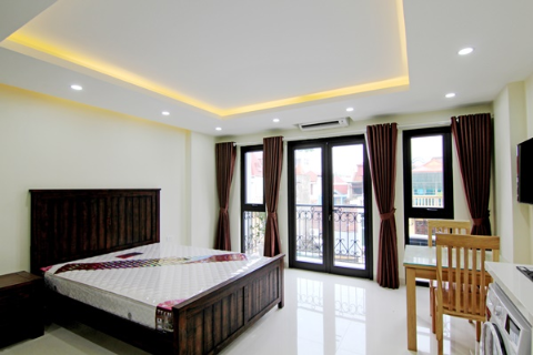 Lovely studio apartment with modern furnishings for lease in Hoan Kiem district, Hanoi