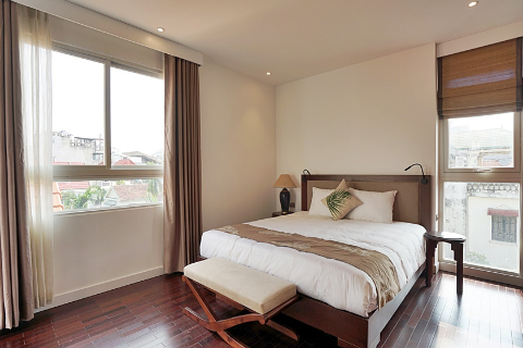 Stunning 3 bedroom apartment with a large balcony for rent in Tay Ho district, Hanoi