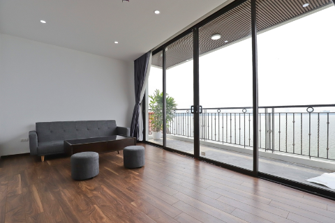 Lake view and spacious 1 bedroom apartment for rent in Yen Phu village, Tay Ho