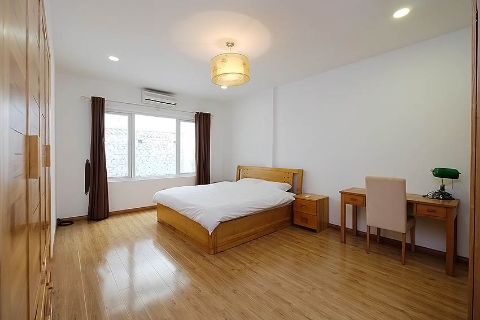 High floor 1 bedroom apartment with a huge private terrace for rent in Hai Ba Trung, Hanoi