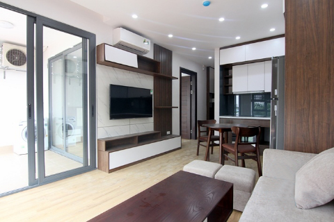 Bright and pretty 1 bedroom apartment with balcony for rent in Tay Ho, Hanoi