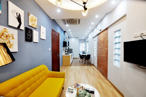 Beautiful apartment 2 bedroom for rent in Le Duan st., Hoan Kiem, Hanoi