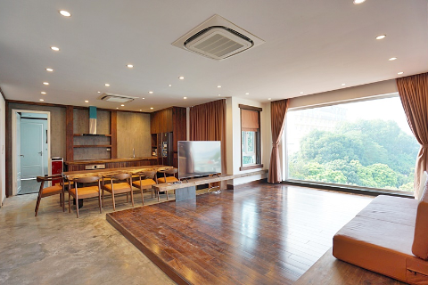 Amazing 3 bedroom apartment with open view for lease on To Ngoc Van, Tay Ho