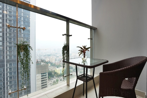 Brand new 1 bedroom apartment with modern furniture for rent in Vinhomes Metropolis, Hanoi