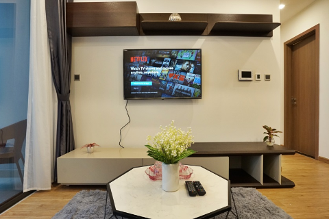Brand new 1 bedroom apartment with modern furniture for rent in Vinhomes Metropolis, Hanoi