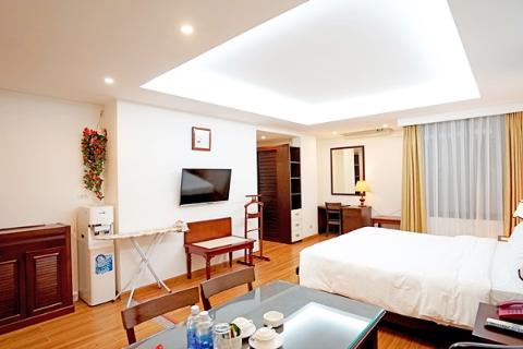 Cozy studio for rent in Hai Ba Trung, Hanoi near Thong Nhat park