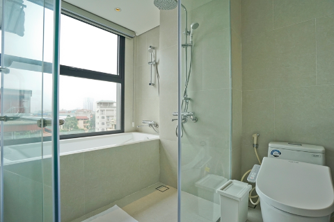 Bright and modern 1 bedroom apartment 604 HH12 for rent in Ba Dinh, Hanoi