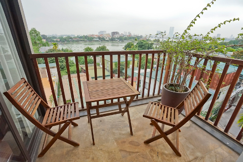 Good quality 3 bedroom apartment with lake view for rent in Tay Ho
