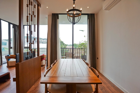 Modern design 3 bedroom apartment with good quality furniture for rent in Xom Chua, Tay Ho
