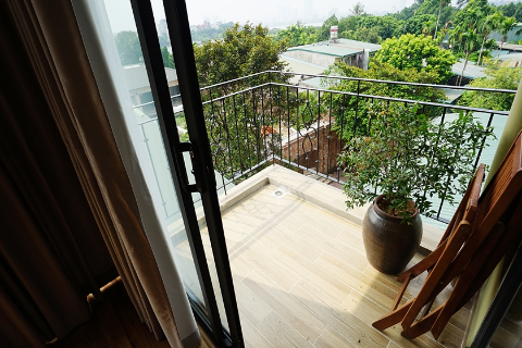 Bright and pretty one bedroom for rent in Tay Ho, with nice balcony near the lake