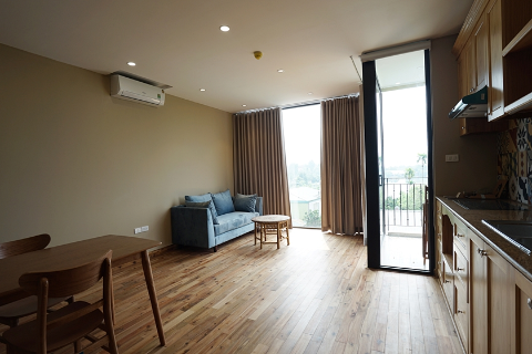 Bright and pretty one bedroom for rent in Tay Ho, with nice balcony near the lake