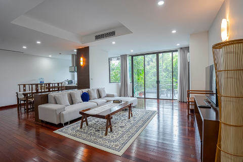 Stylish 4 bedroom apartment with a spacious balcony for rent in Tay Ho