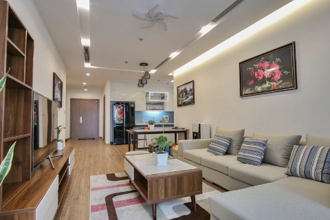 Elegant  3 bedroom apartment with modern furniture for rent in Vinhomes Metropolis, Hanoi