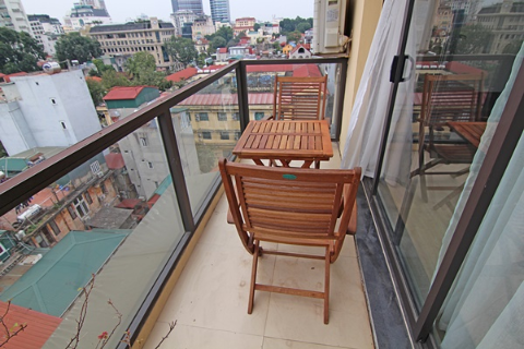 Duplex 2 bedroom apartment on the top floor for rent in Hoan kiem, Hanoi